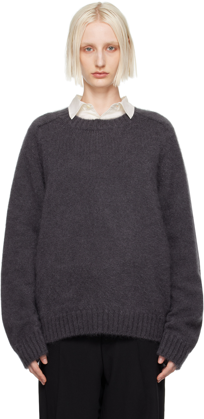 Shop Meta Campania Collective Gray Jack Sweater In Asphalt