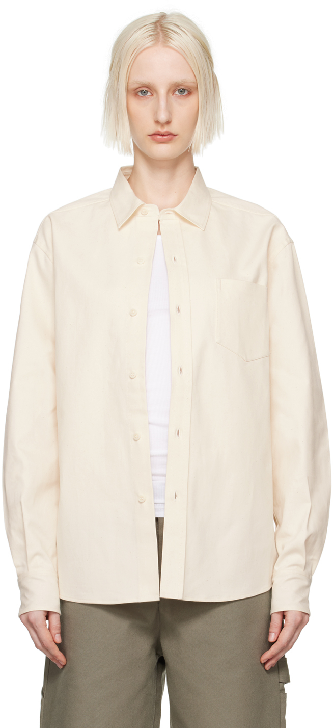 Shop Meta Campania Collective Beige Pablo Shirt