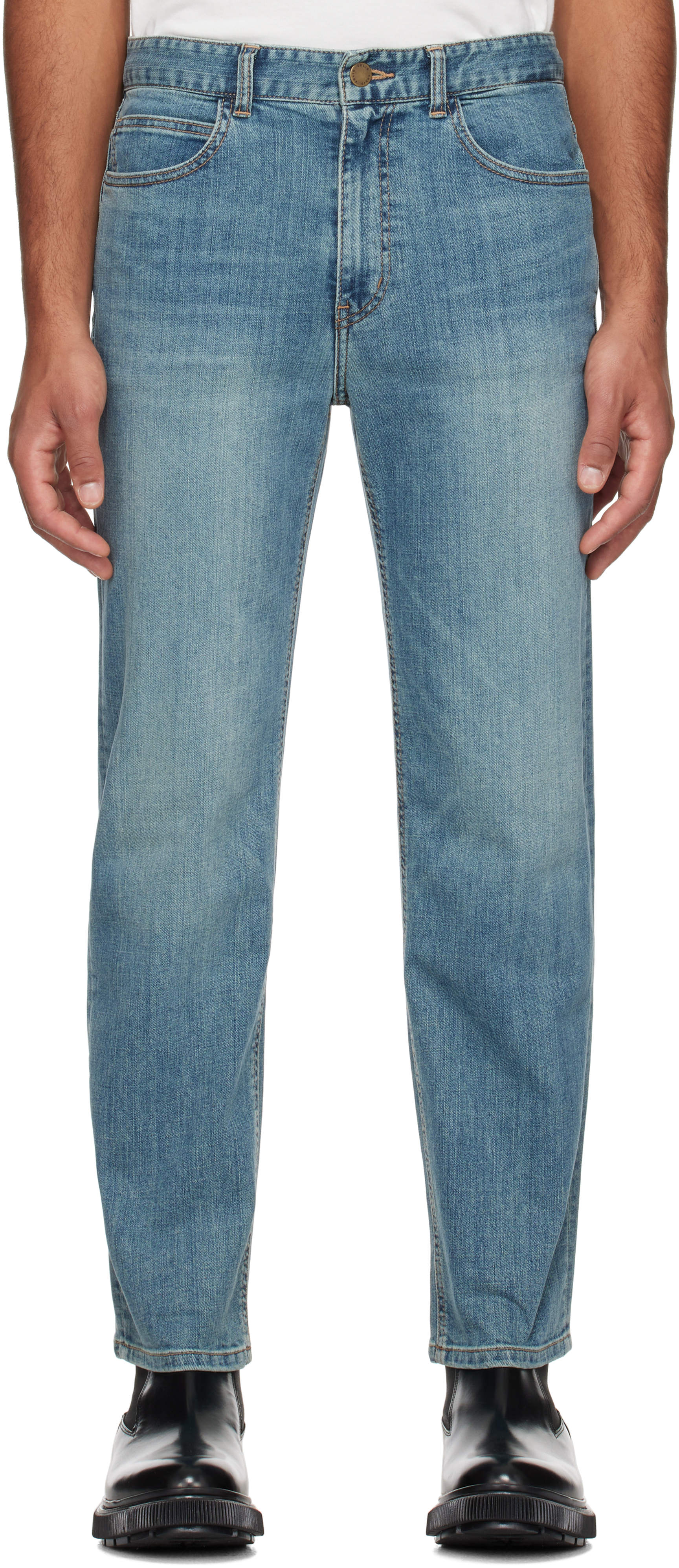 Solid Homme Blue Slim Jeans In 849l Blue