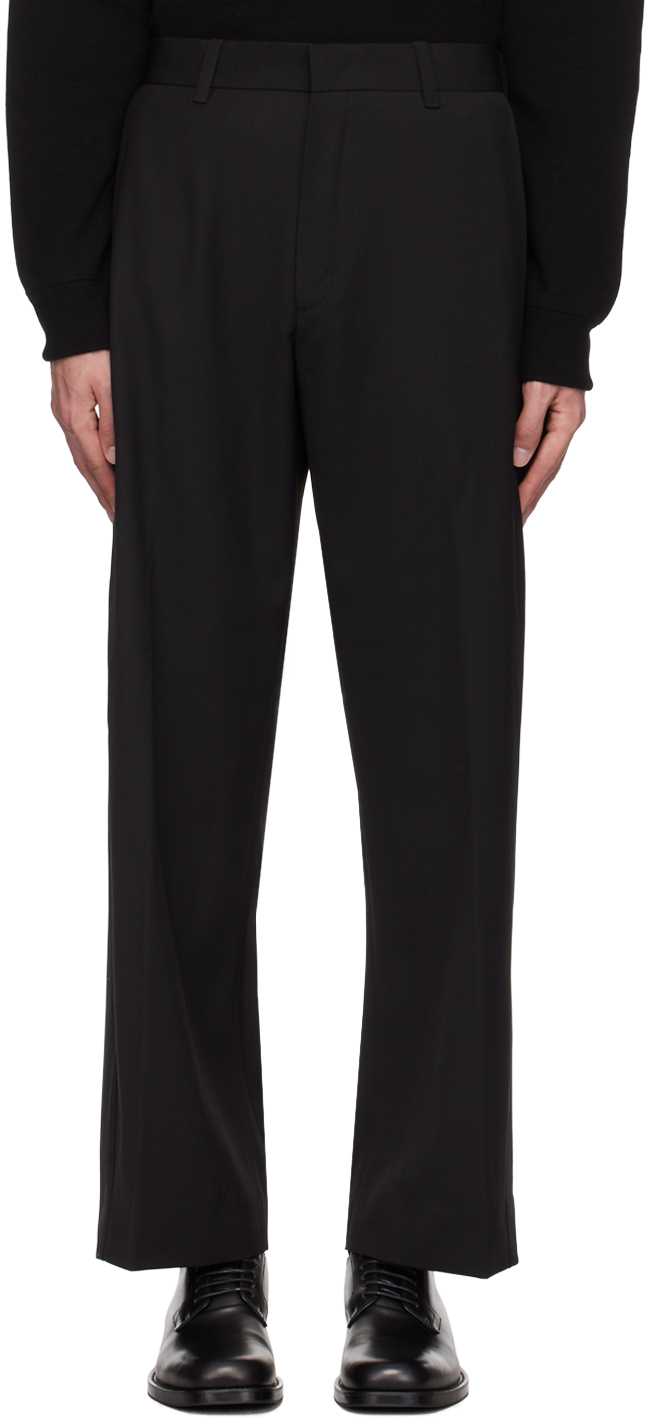 Black Pleated Trousers