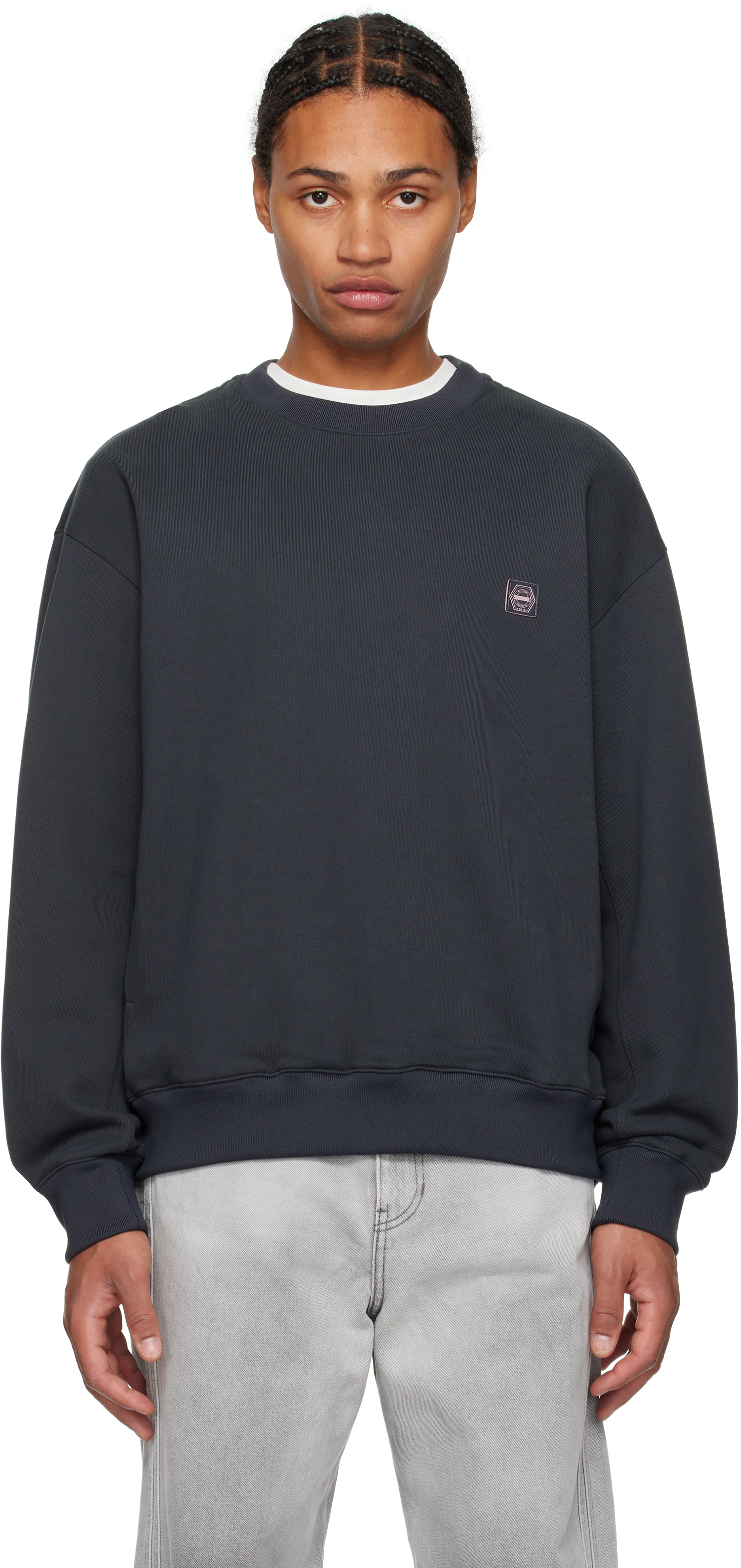 Gray Gradient 'Solid' Sweatshirt