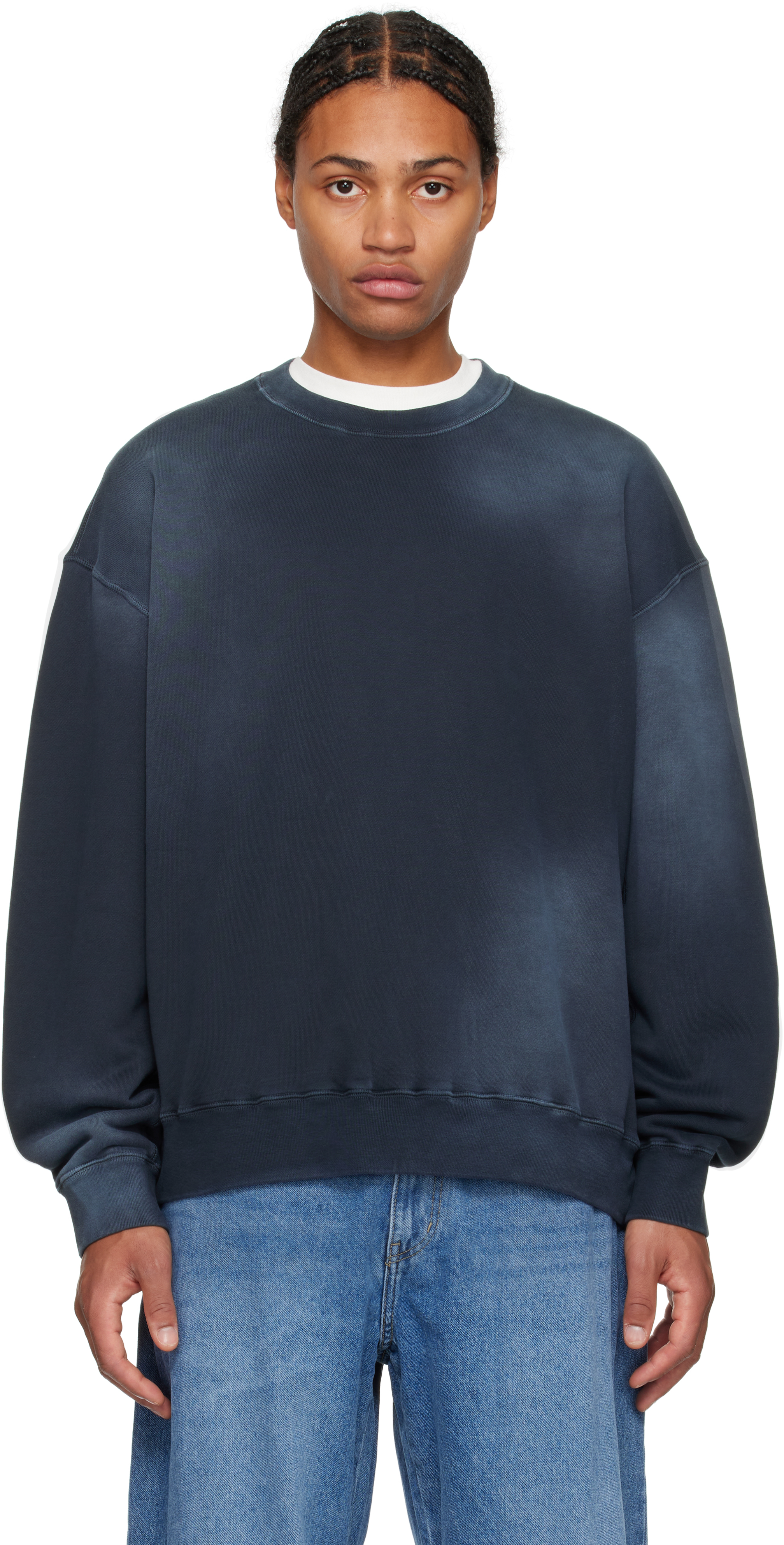 Navy Faded Sweatshirt