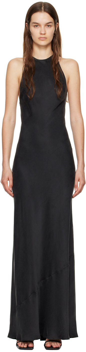 Shop Silk Laundry Black High Low Maxi Dress