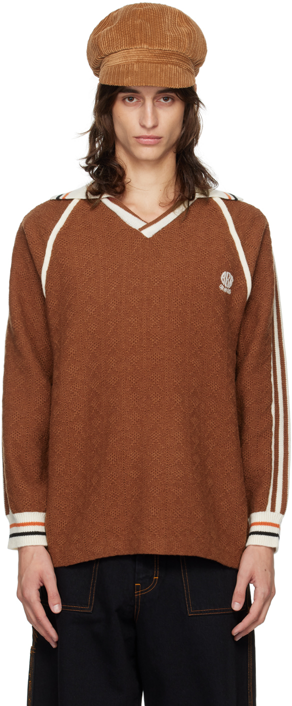 Brown Classic Soccer Jersey Polo