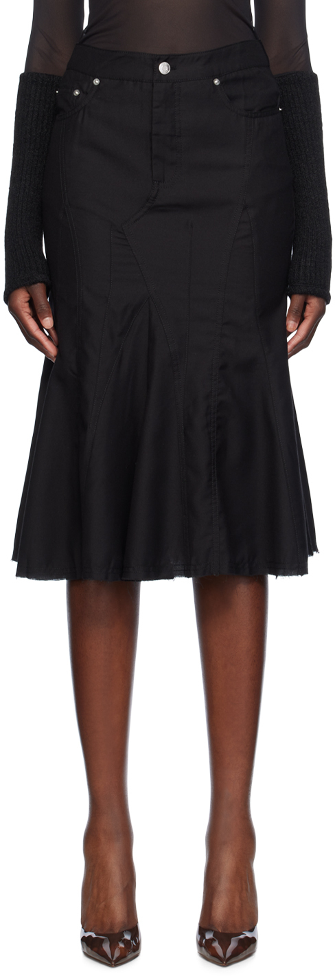 Black Gaudi Midi Skirt