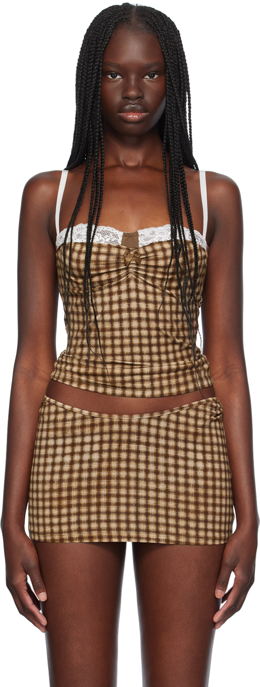 Brown Enzo Tank Top