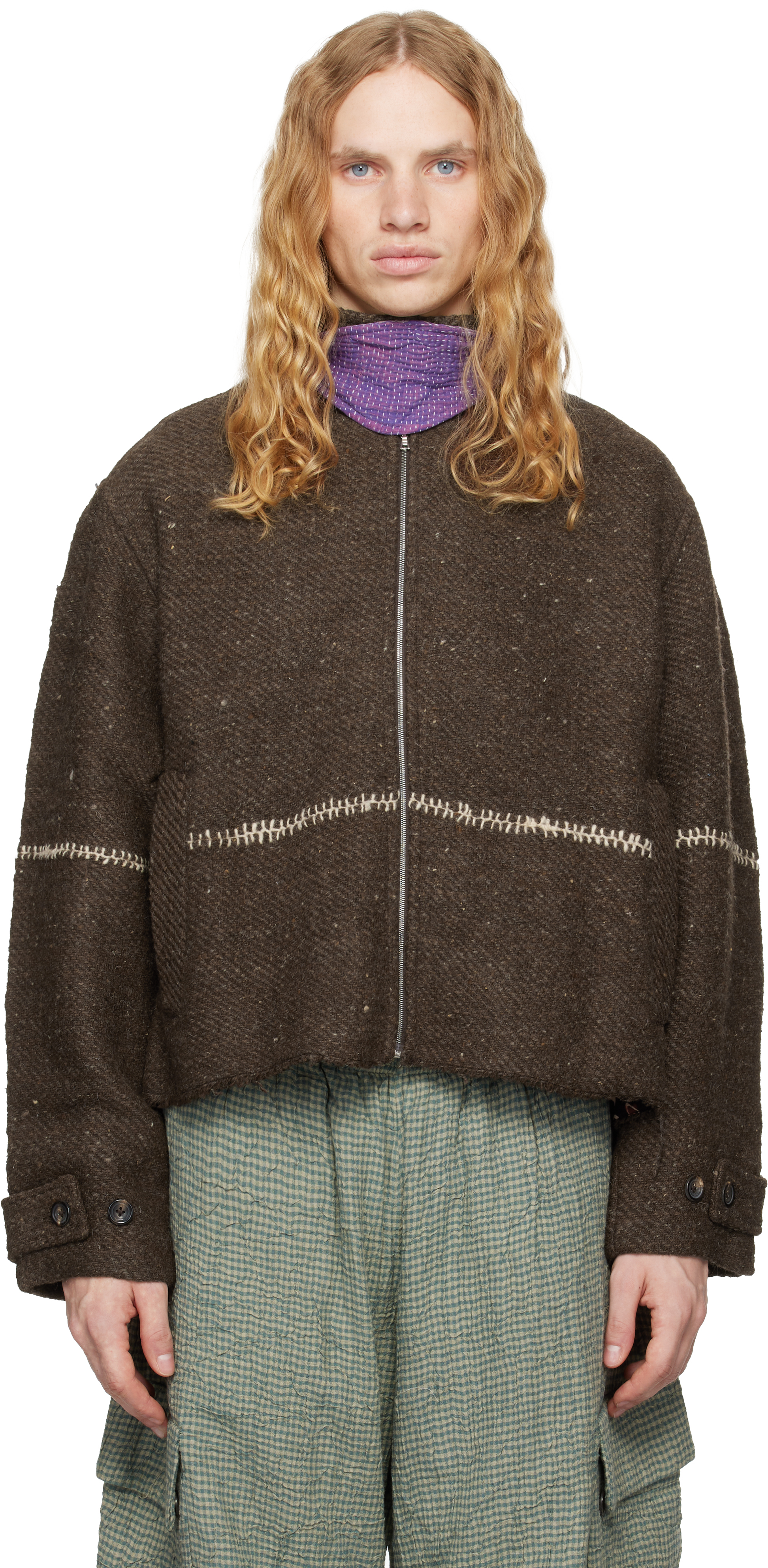 Brown Sholtu Wool Jacket