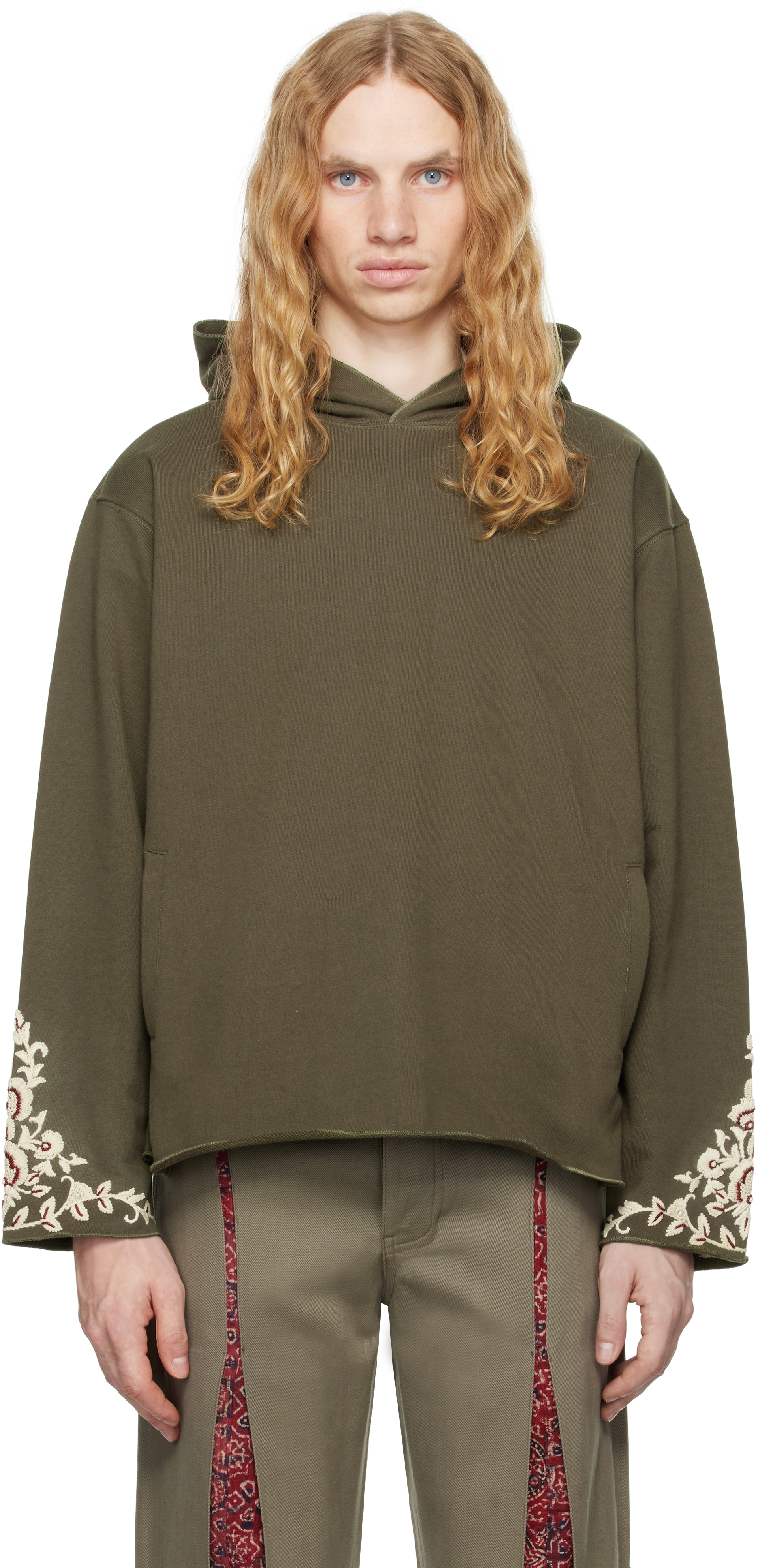 Green Baracuta Edition Hand Embroidered Hoodie