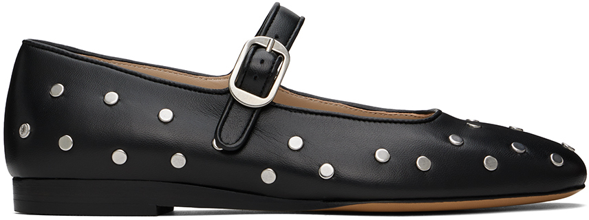 バレエシューズ Le Monde Beryl Ballerinas Black Le Monde Beryl: Black Mary Jane Ballerina Flats | SSENSE
