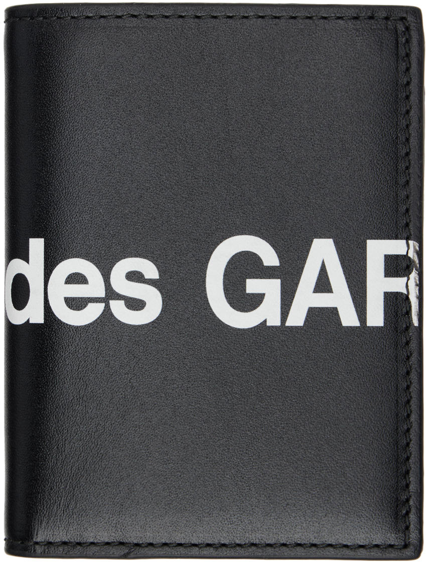 Comme Des Garçons Black Huge Logo Wallet