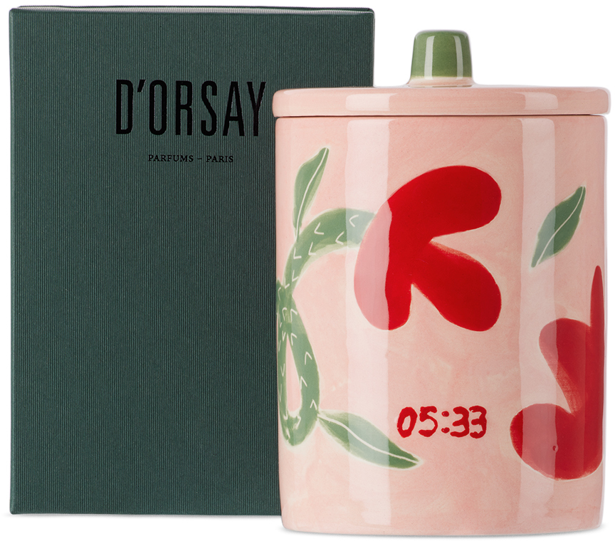 D'orsay Pink 05:33 A Minha Vida Portuguesa Tulipa Candle, 250 G In Rose