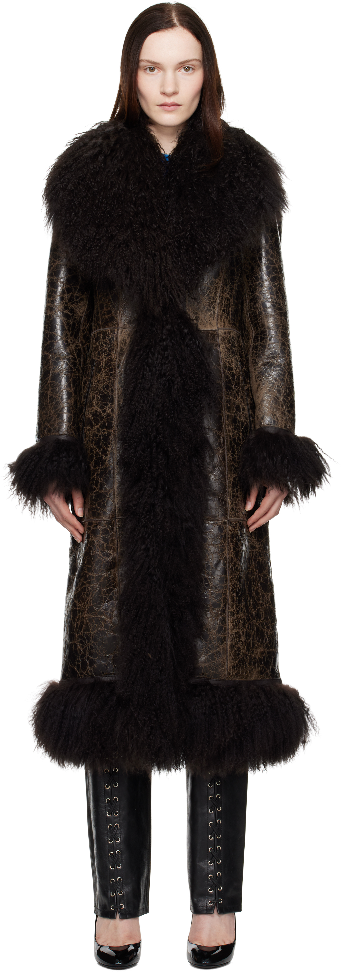 Brown Bonna Shearling Coat