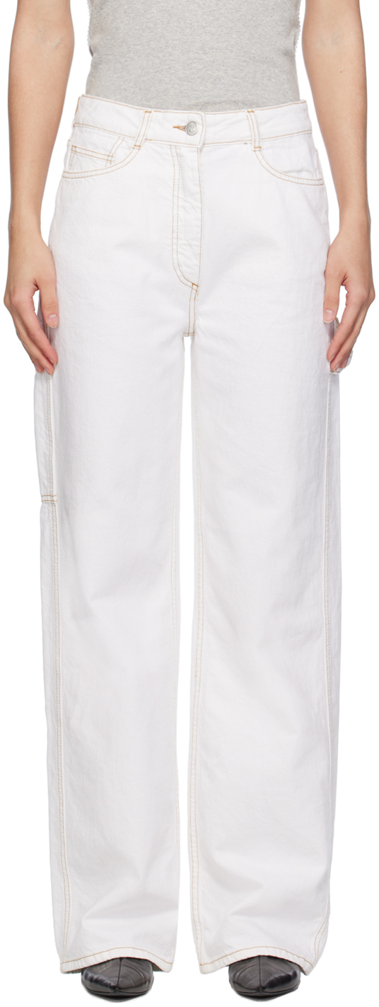 Saks Potts White Salma Jeans In 12023 White