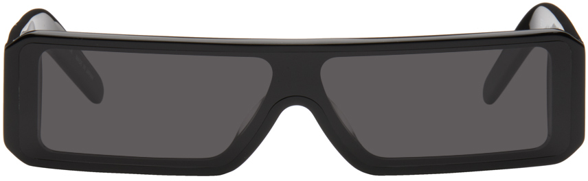 Shop Rick Owens ブラック Porterville Gethshades サングラス In 0909 Black/black