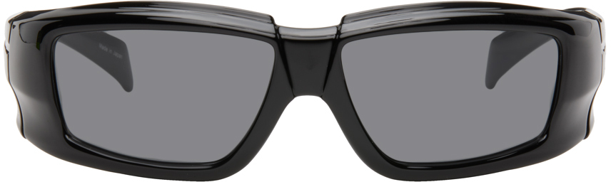 Rick Owens: ブラック Porterville Rick サングラス | SSENSE 日本