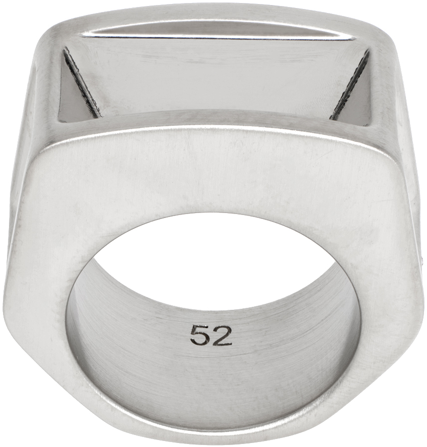 New♪【Rick Owens】 シルバー Porterville Imploded リング Silver Porterville Imploded Ring by Rick Owens on Sale