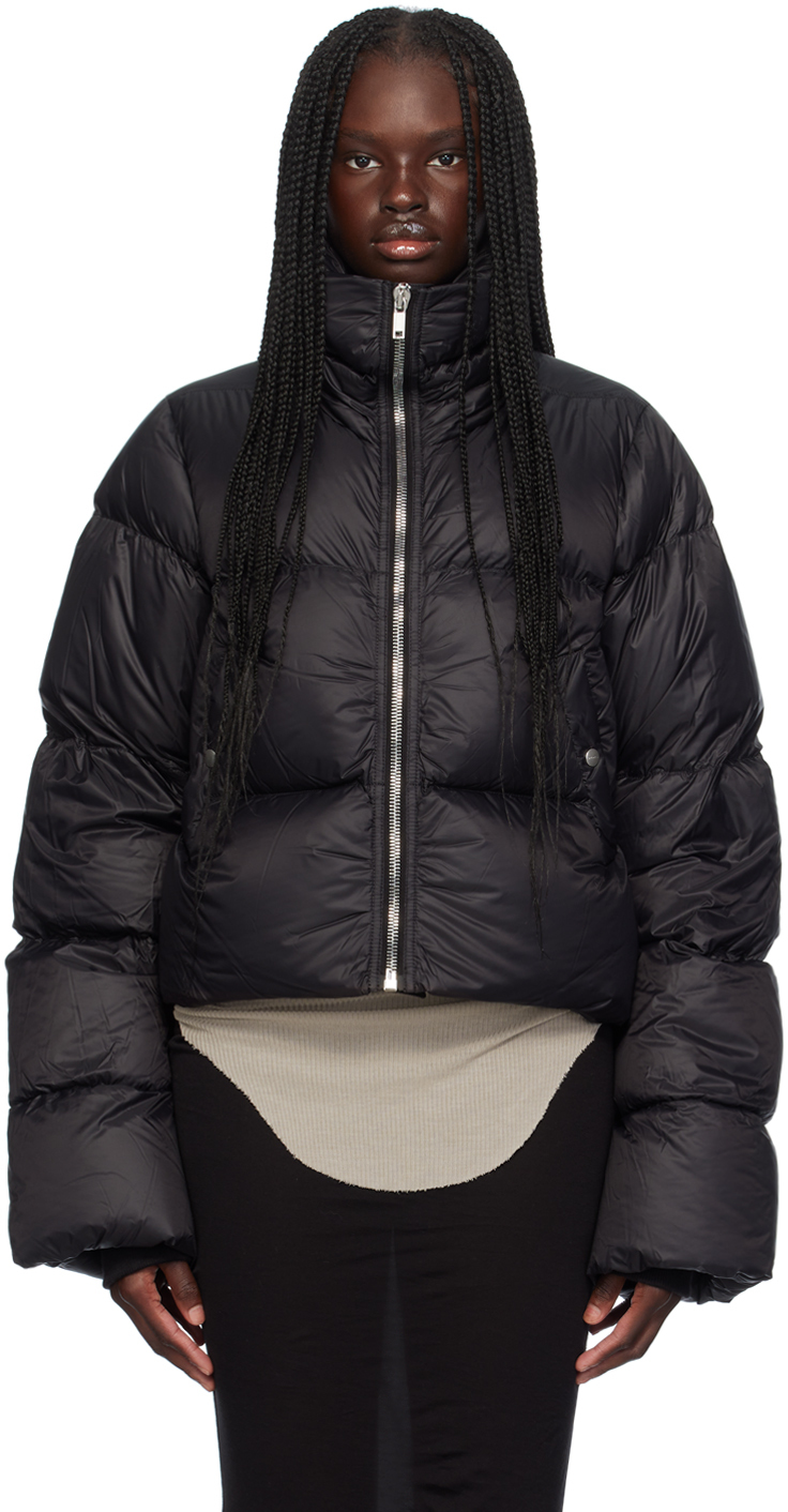 Shop Rick Owens Black Porterville Turtle Down Jacket In 09 Black