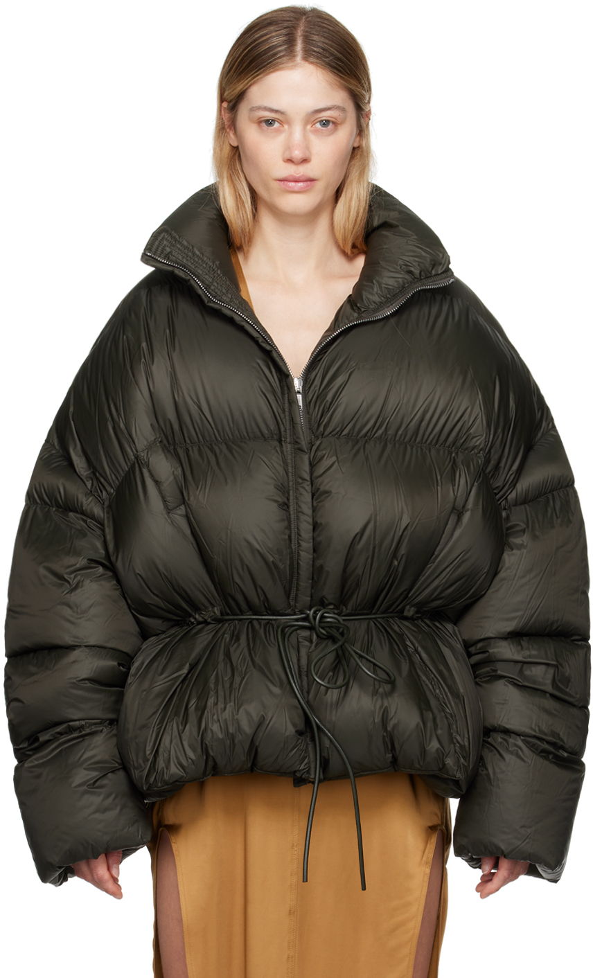 Green Porterville Sail Duvet Down Jacket by Rick Owens on Sale