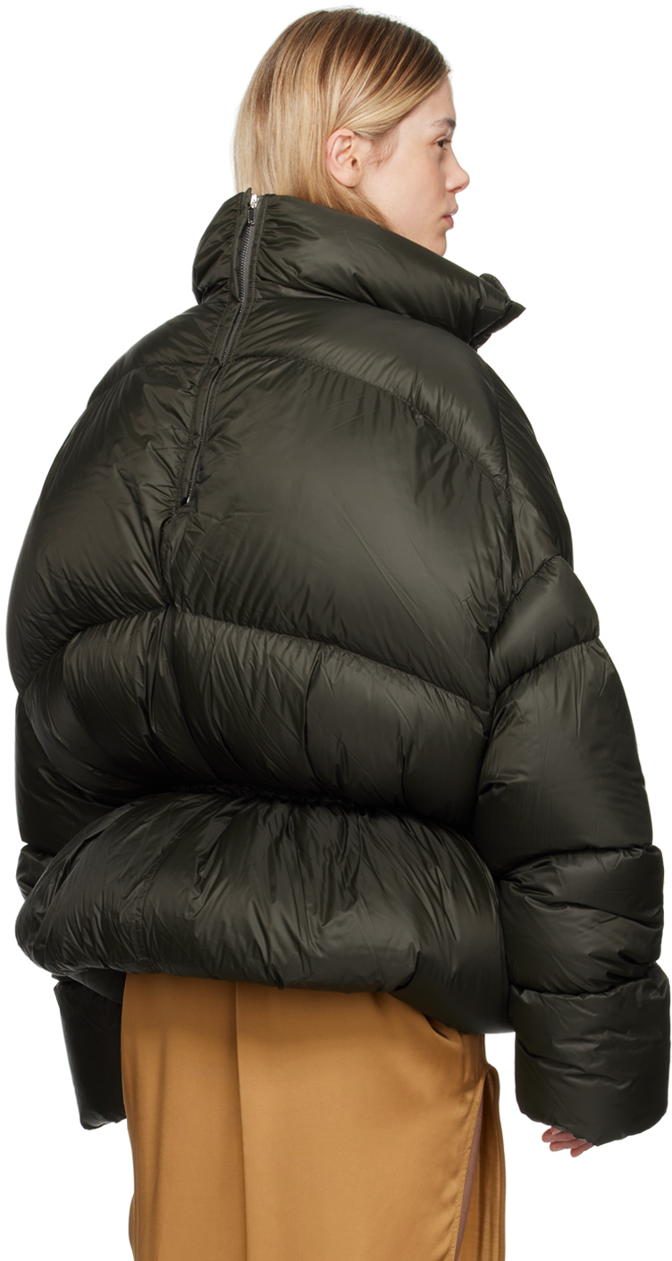 Rick Owens Green Porterville Sail Duvet Down Jacket In 75 Forest