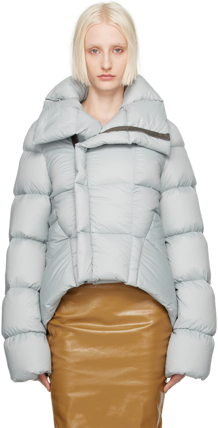 Shop Rick Owens Blue Porterville Naska Down Jacket In 36 Pale Blue