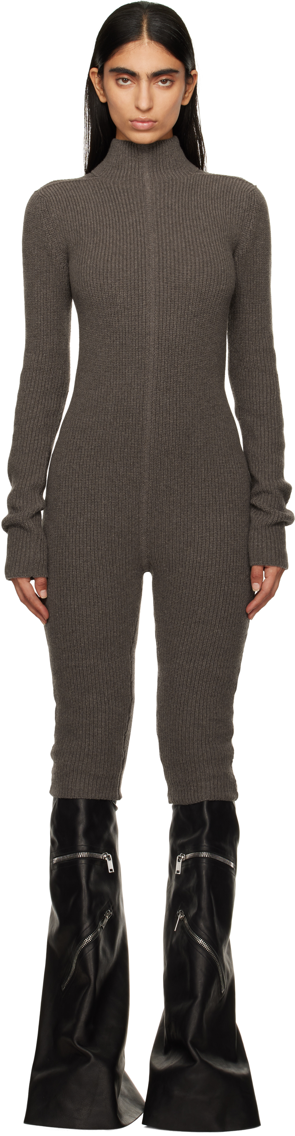 Gray Porterville Knit Headon Jumpsuit