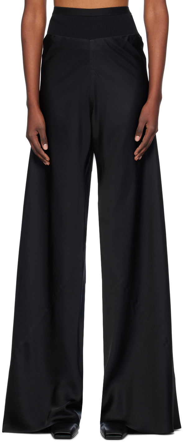 Rick Owens Black Porterville Jumbo Bias Lounge Pants