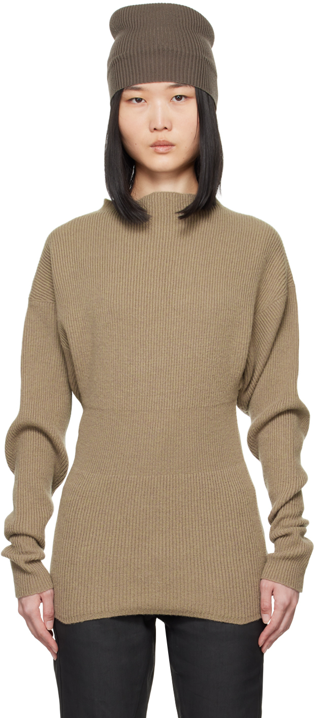 Shop Rick Owens Gray Porterville Dafne Sweater In 34 Dust