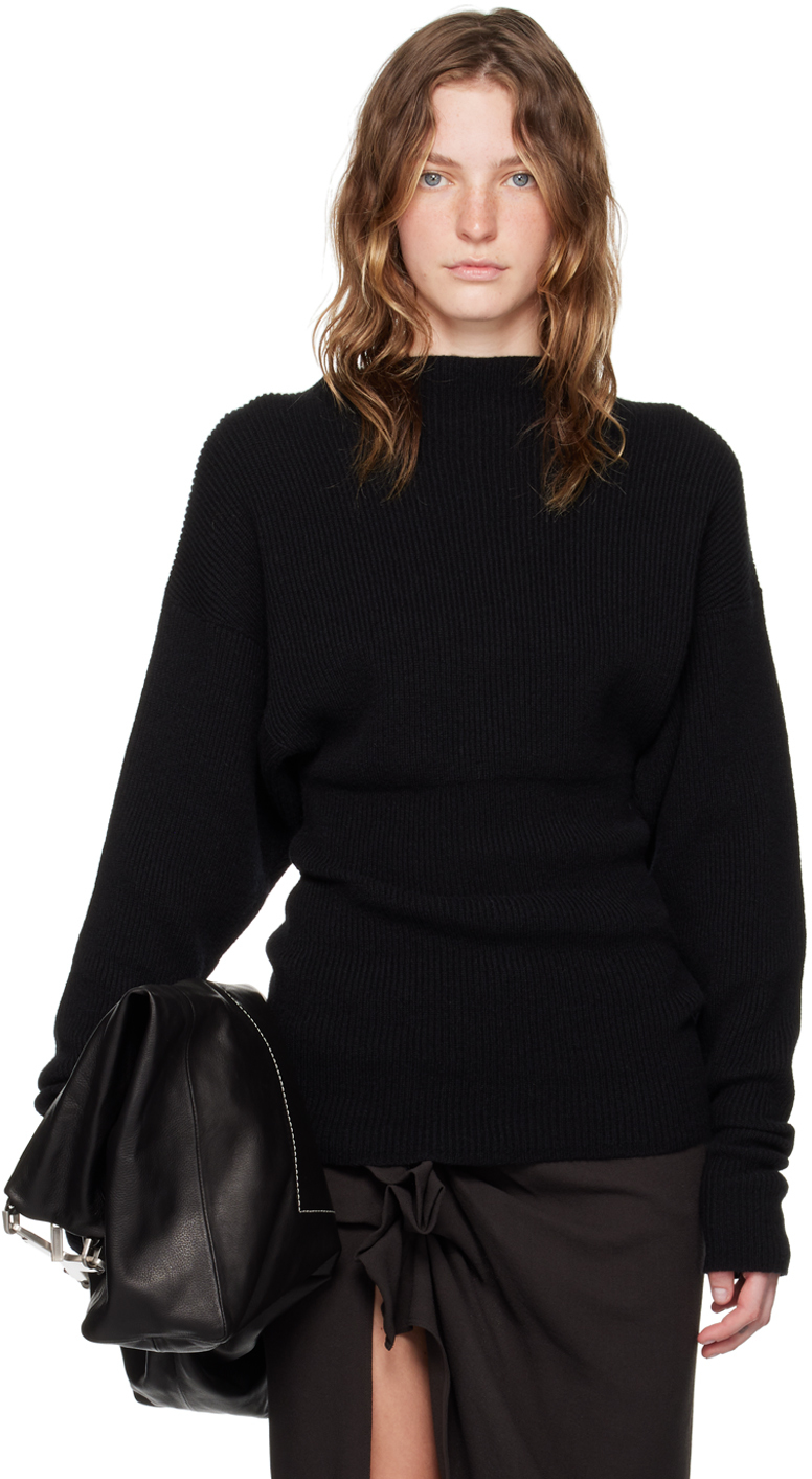 Rick Owens Black Porterville Dafne Turtleneck