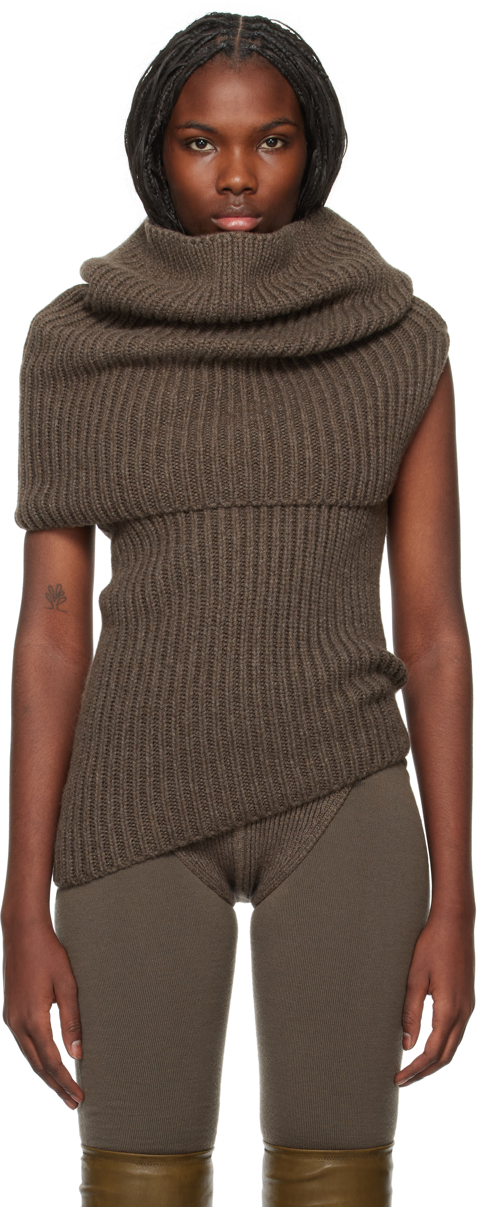 Gray Porterville Banded Turtleneck