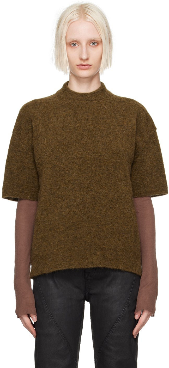 Shop Rick Owens Tan Porterville Tommy T-shirt In 62 Honey