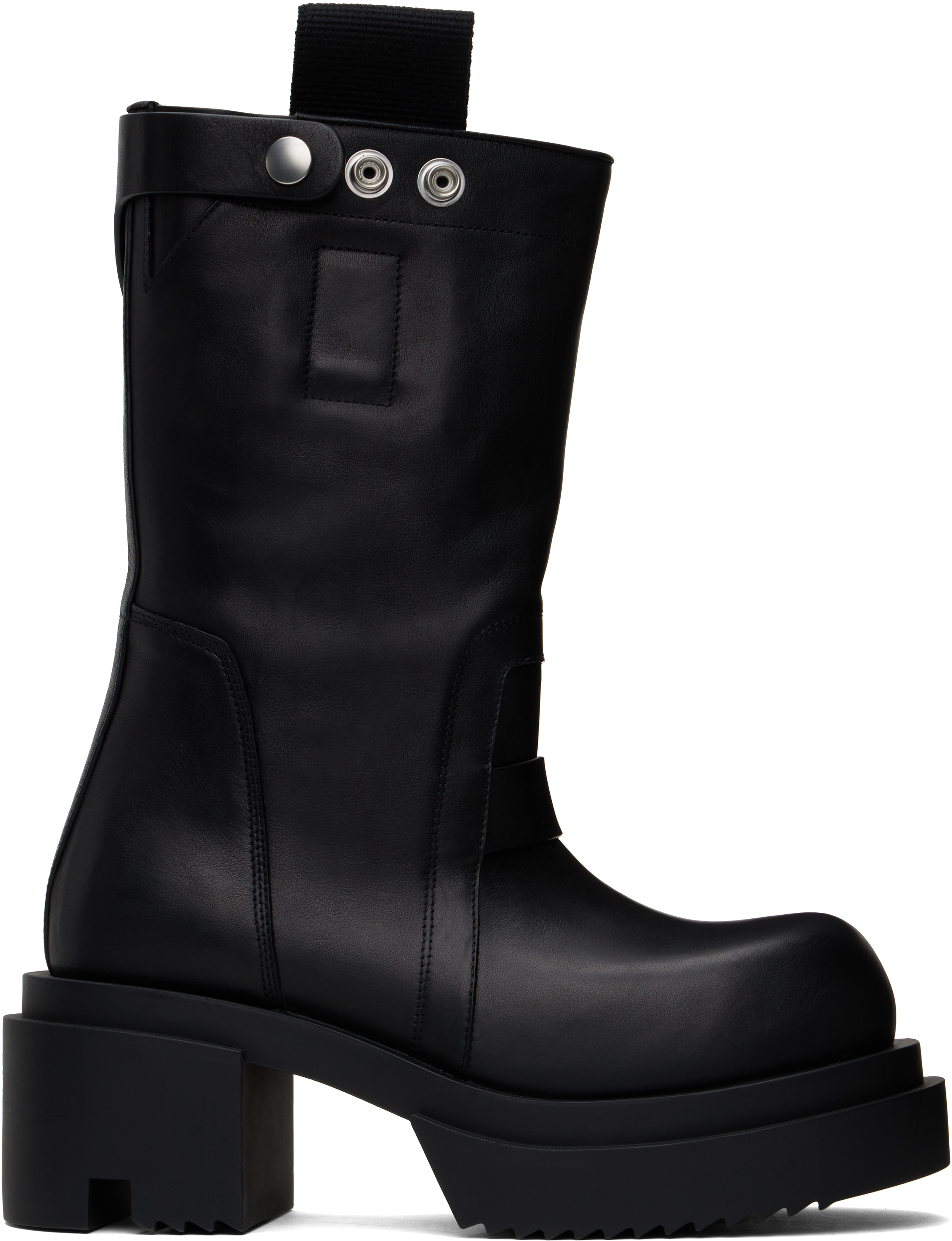 Shop Rick Owens Black Porterville Pull On Bogun Boots In 09 Black