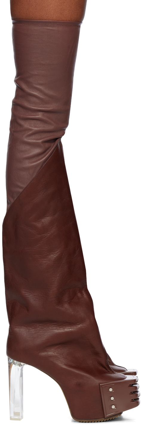 Rick Owens Larry Grill Kiss Ankle Boots in Red | Lyst Canada