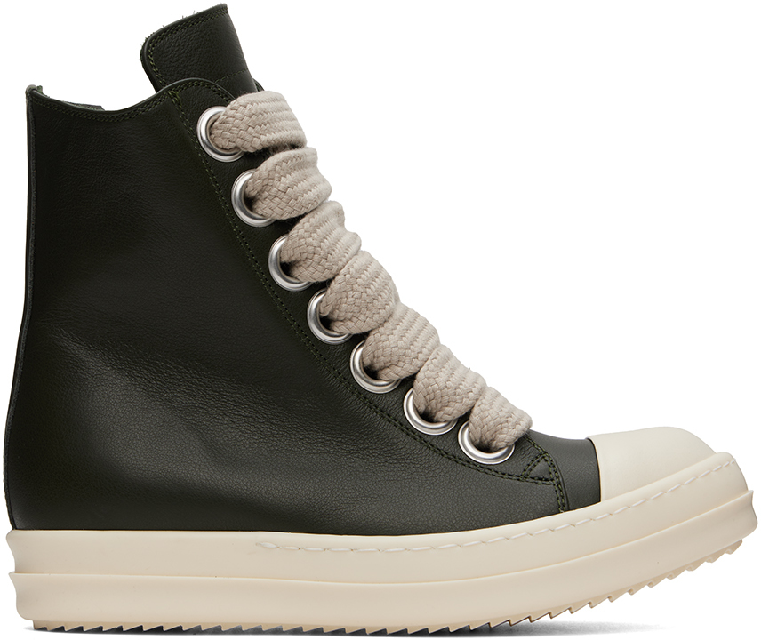 Rick Owens: Green Porterville Jumbolaced Sneakers | SSENSE