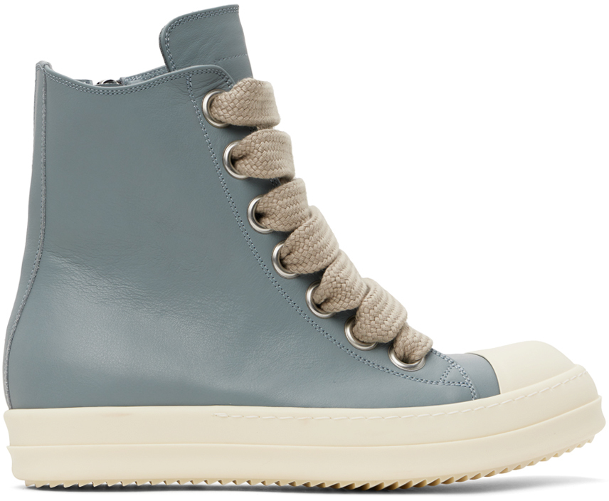 RICK OWENS BLUE PORTERVILLE JUMBOLACED SNEAKERS 