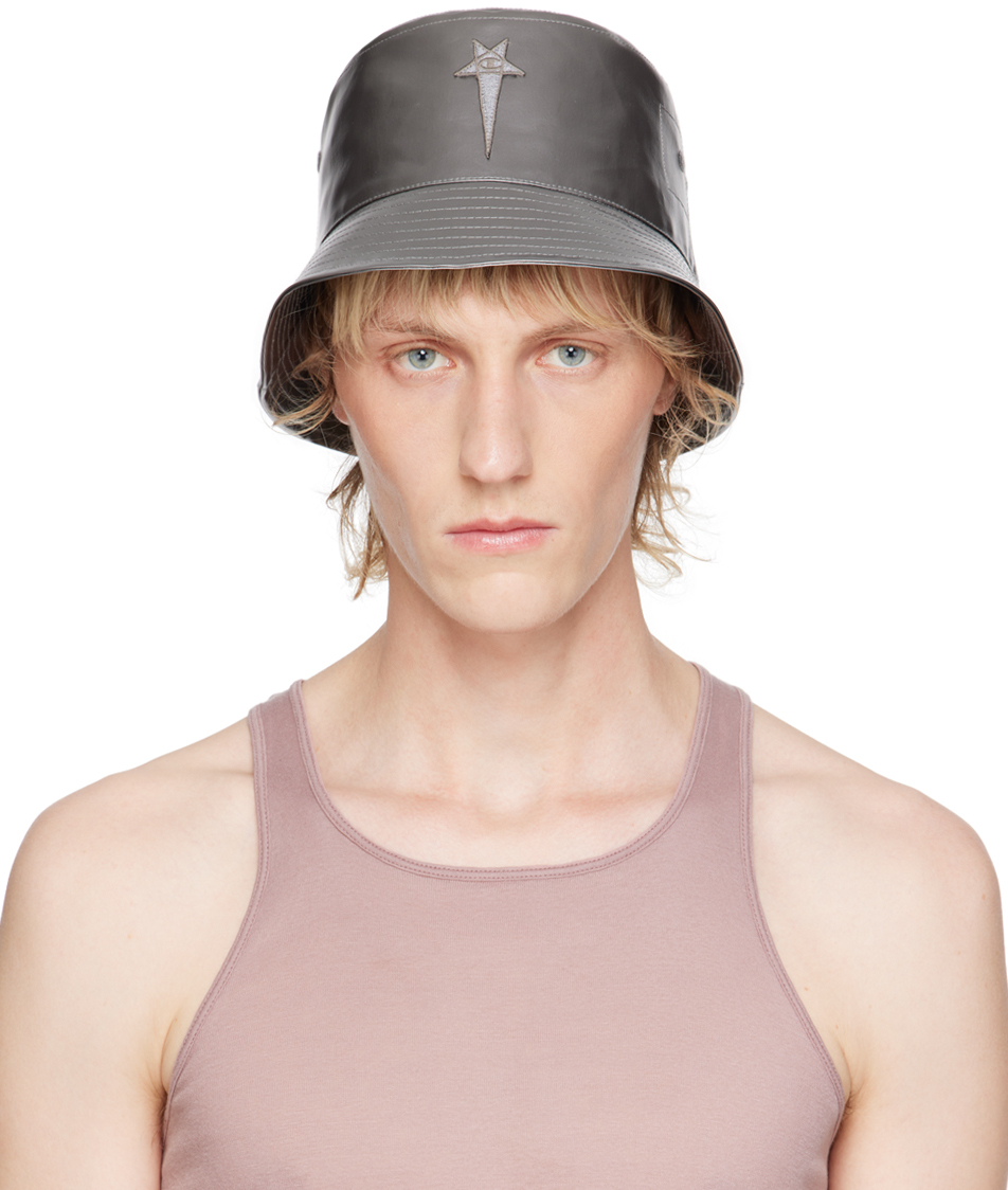 Shop Rick Owens Silver Champion Edition Gilligan Bucket Hat In 18 Silver