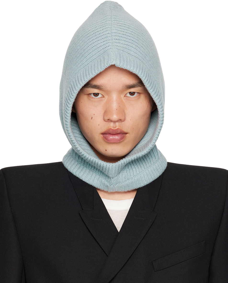 Rick Owens Blue Porterville Hood In 36 Pale Blue