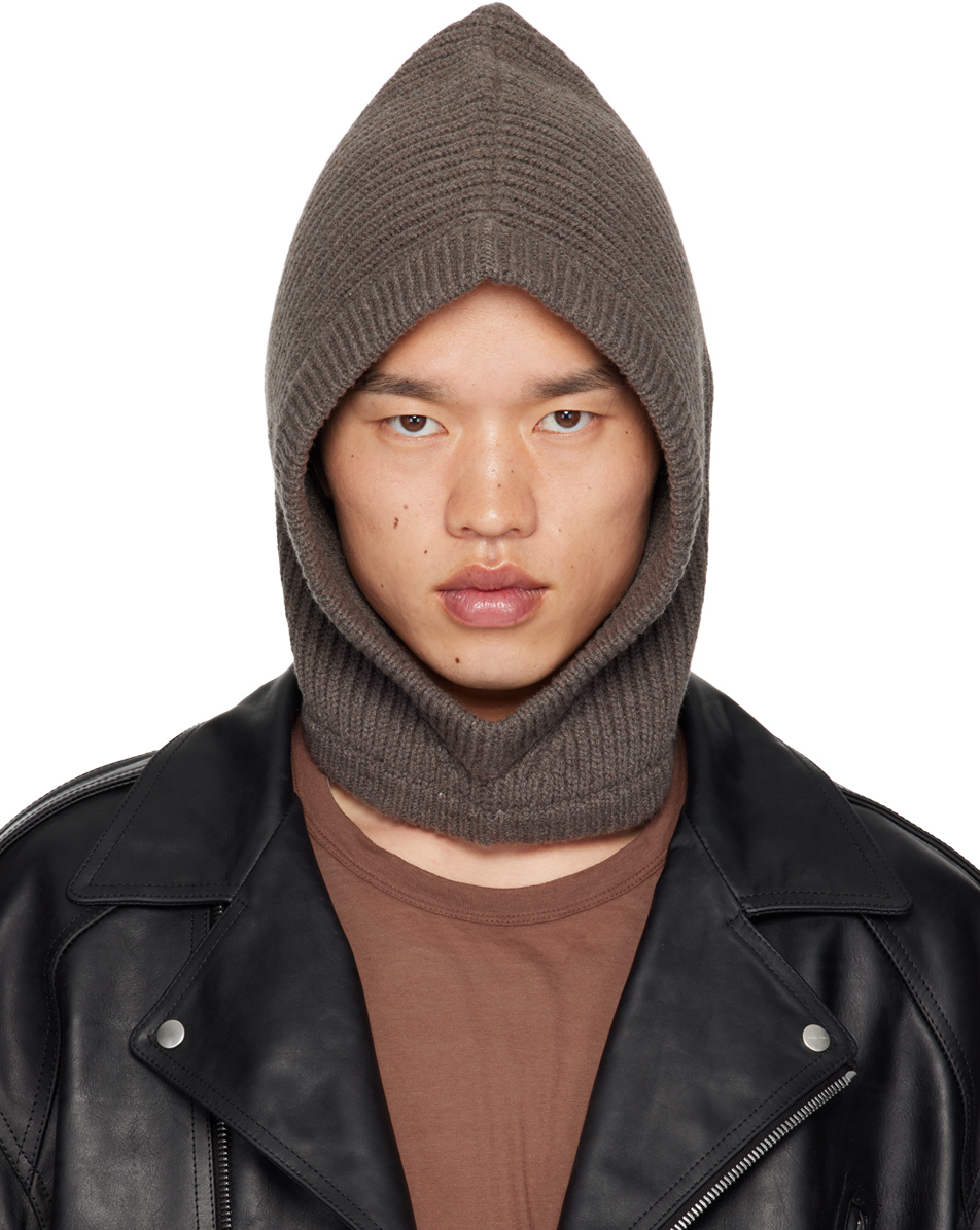 Rick Owens Gray Porterville Hood In 34 Dust