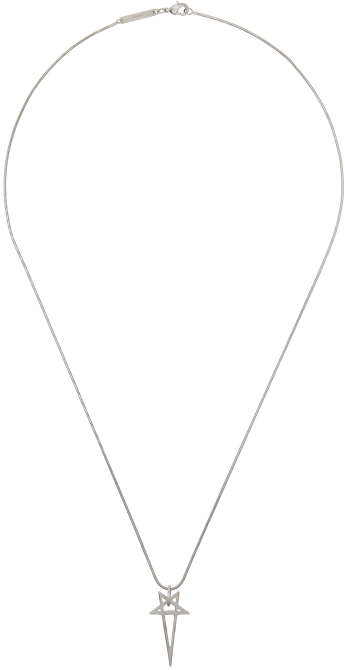 Silver Porterville Pentagram Charm Necklace