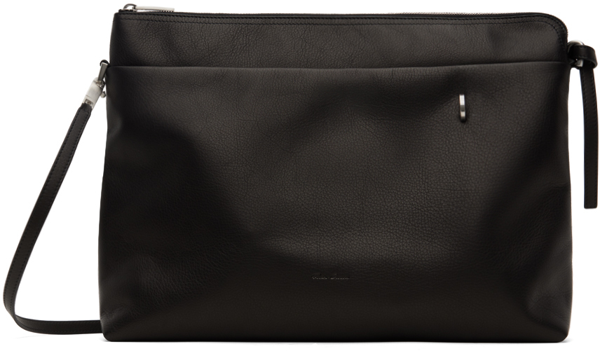 Rick Owens Black Porterville Big Adri Bag In 09 Black