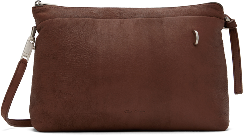 【関税込み】Rick Owens ブラウン Porterville Adri バッグ Rick Owensのブラウン Porterville Adri バッグがセール中