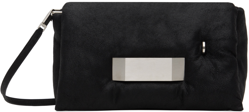 Rick Owens Black Porterville Big Pillow Griffin Bag In 09 Black