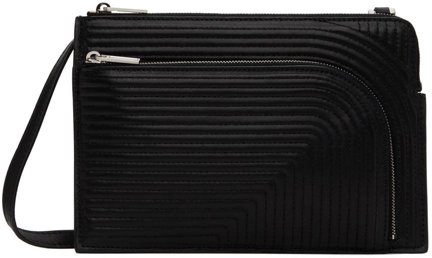 【関税込み】Rick Owens ブラック Porterville Club ポーチ Rick Owensのブラック ピーチラムスキン Porterville Club