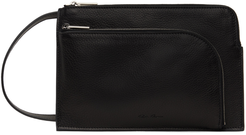 Rick Owens Black Porterville Club Pouch In 09 Black