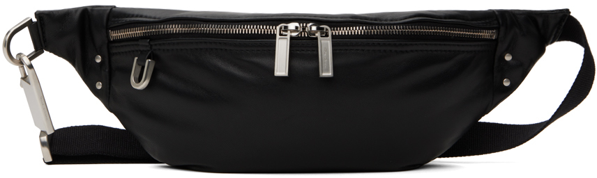 Black Porterville Geo Belt Bag by Rick Owens on Sale