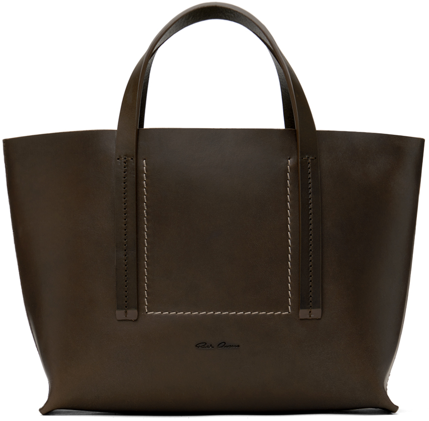 RICK OWENS shopper tote bag (レザートートバッグ)