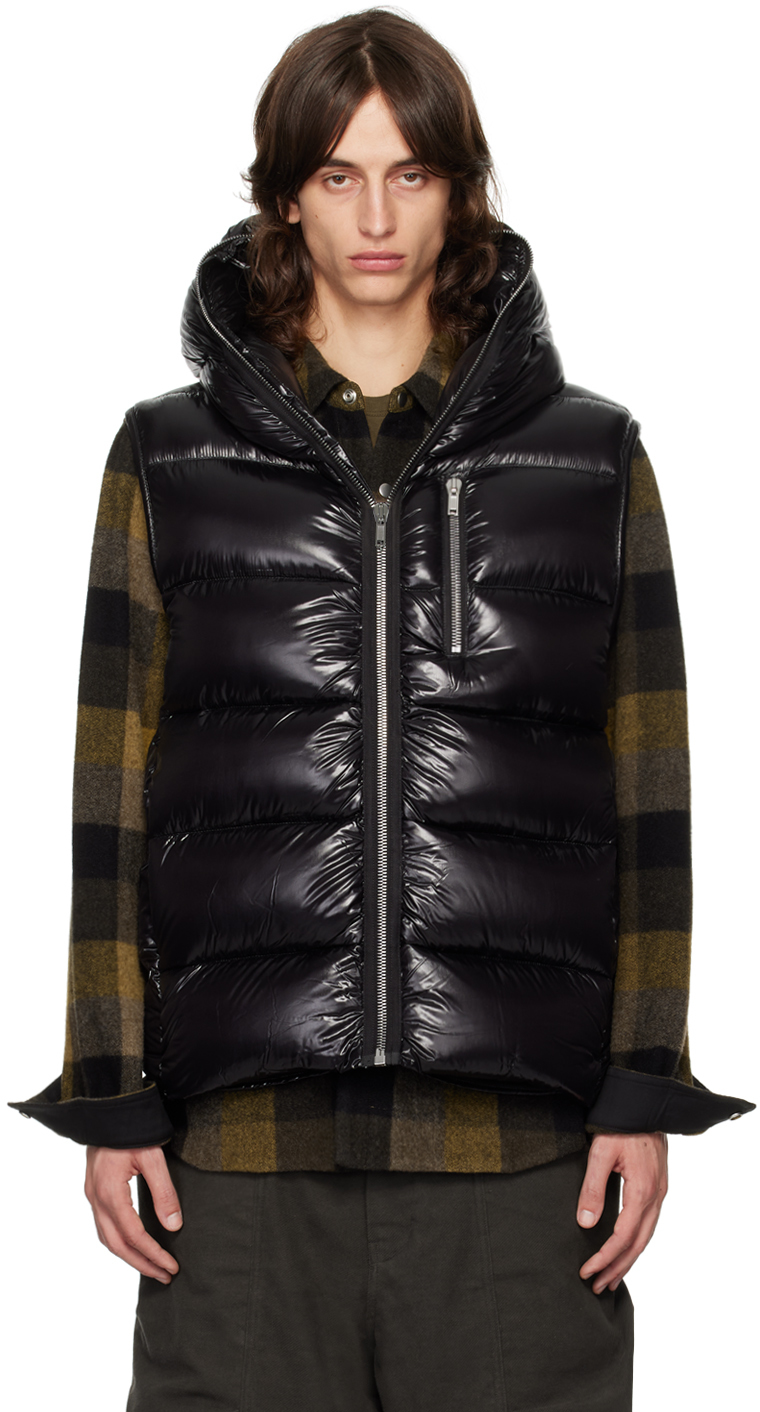 Shop Rick Owens Black Porterville Sealed Down Vest In 09 Black