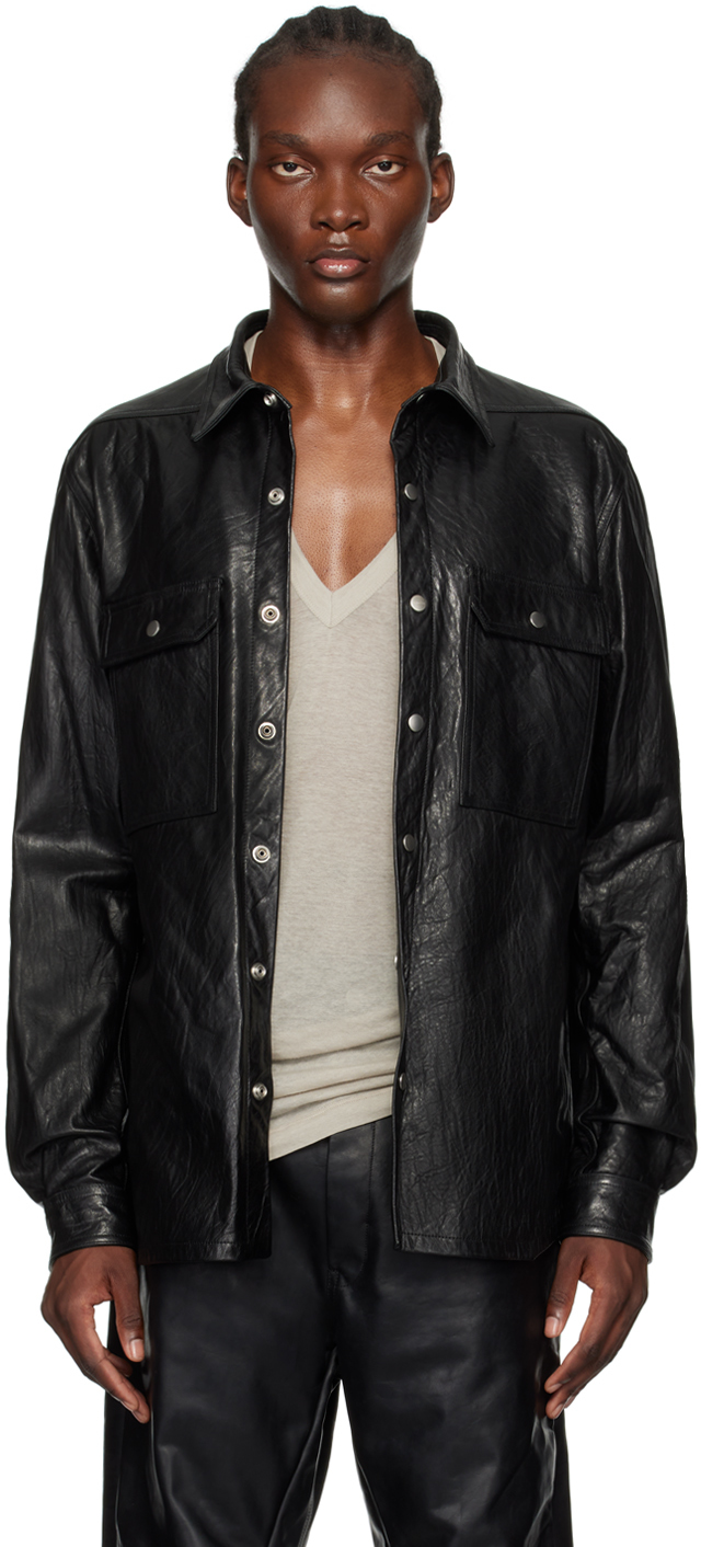 Black Porterville Outershirt Leather Jacket