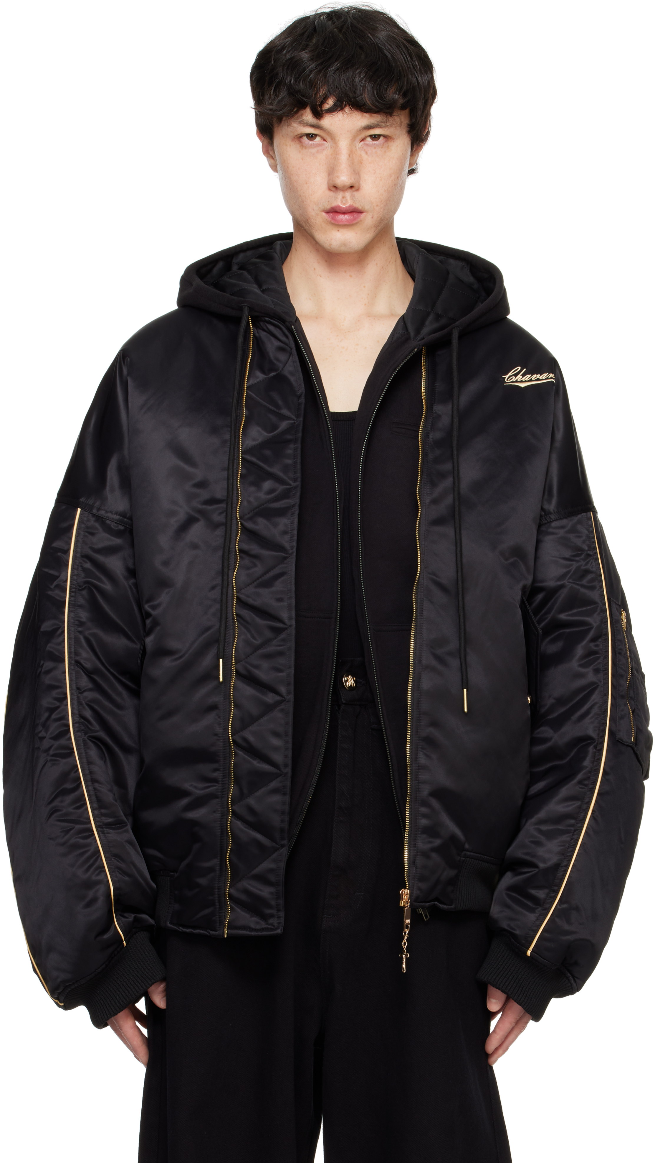 Black Bad Boy Bomber Jacket