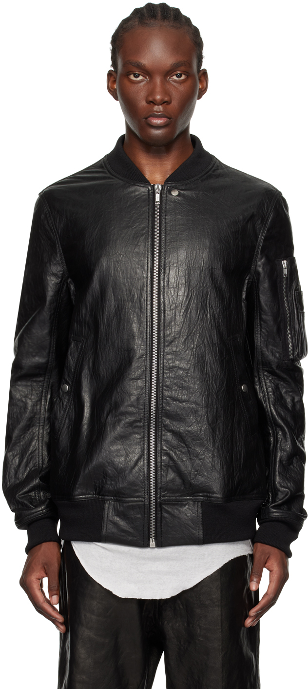 Black Porterville Classic Flight Leather Jacket
