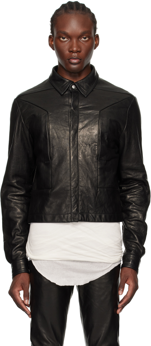 Black Porterville Alice Strobe Leather Jacket